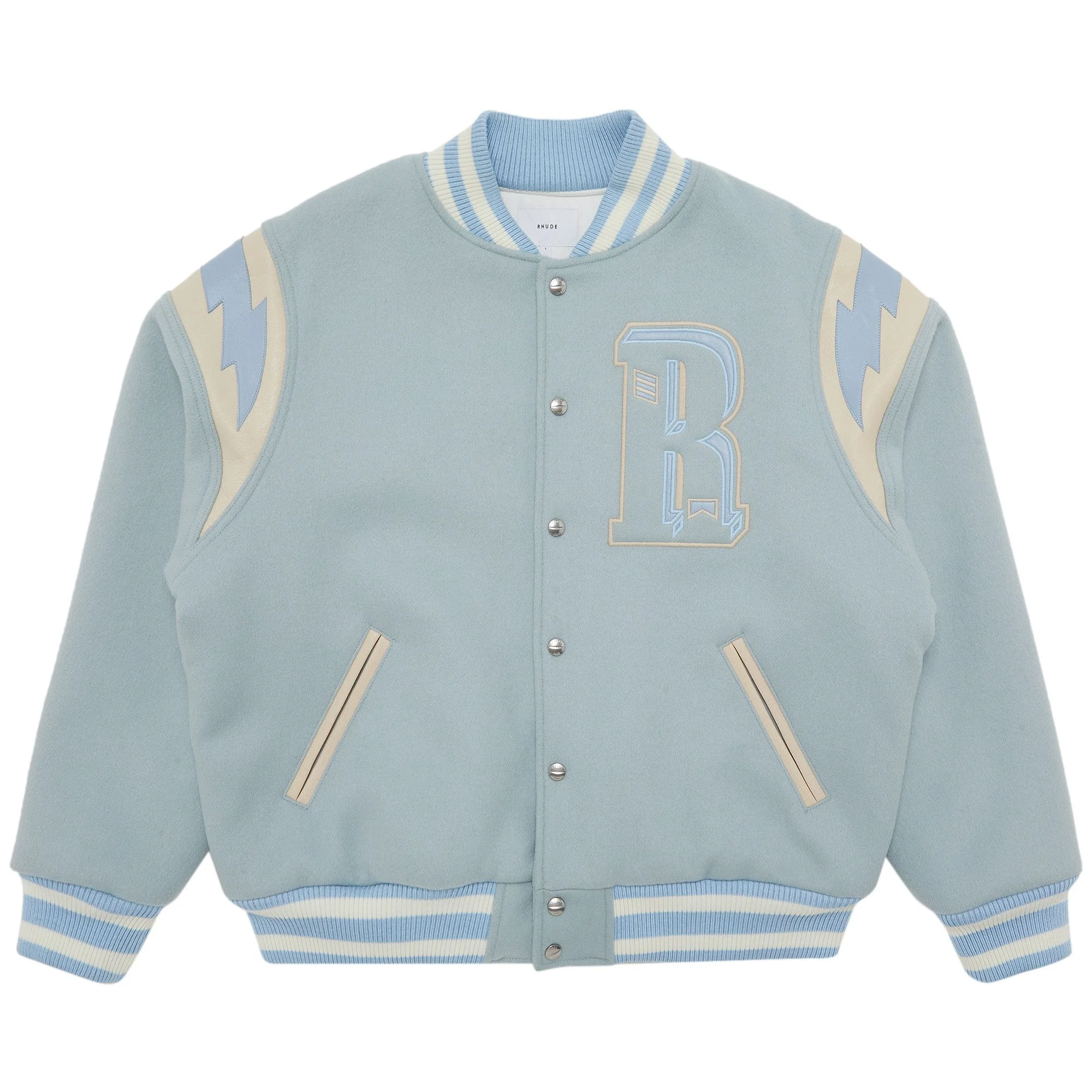 Rhude Lighting Varsity Jacket 'Mint' - 1