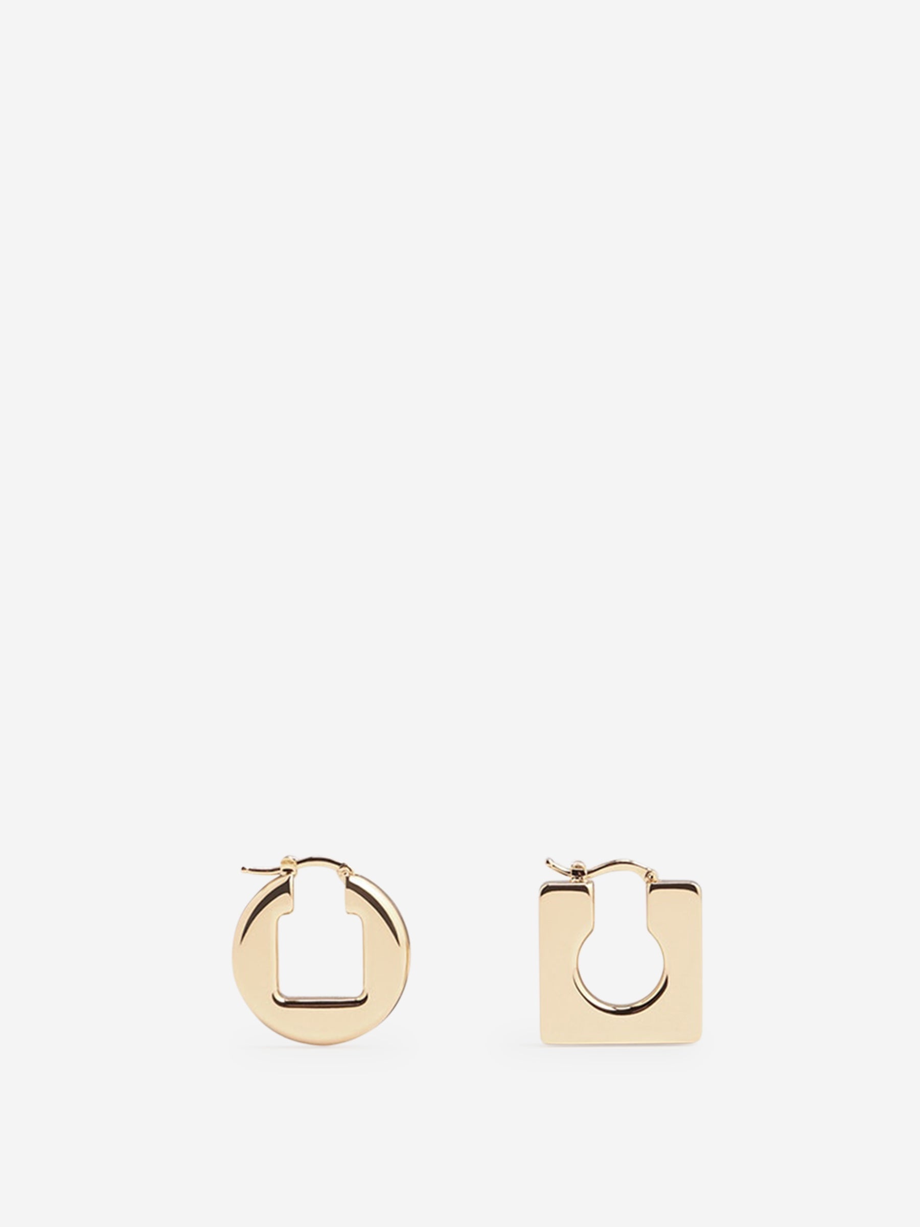 ROUND SQUARE EARRINGS - 1