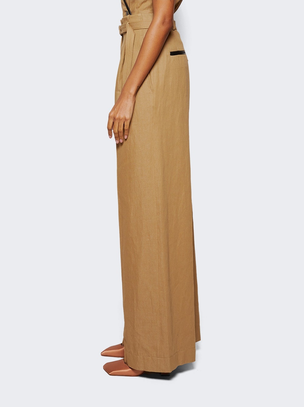 Dana Wide Leg Pant Hazelnut - 4