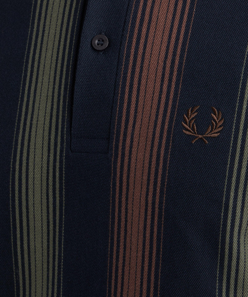 Striped Long-Sleeved Polo Shirt 5