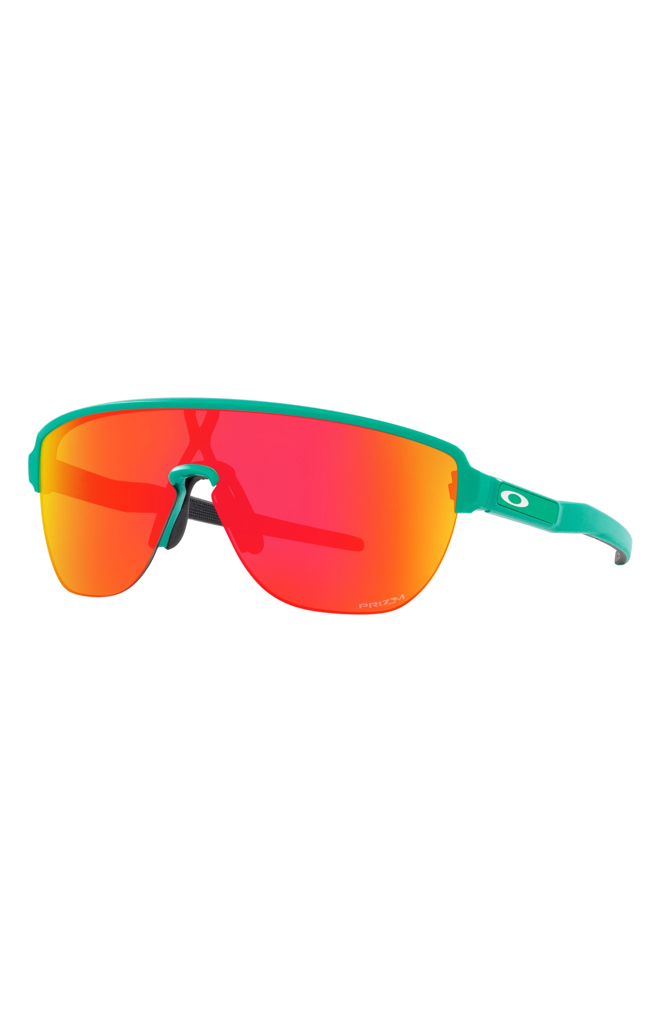 Oakley Corridor 42mm Semirimless Prizm™ Shield Sunglasses in Ruby at Nordstrom - 2