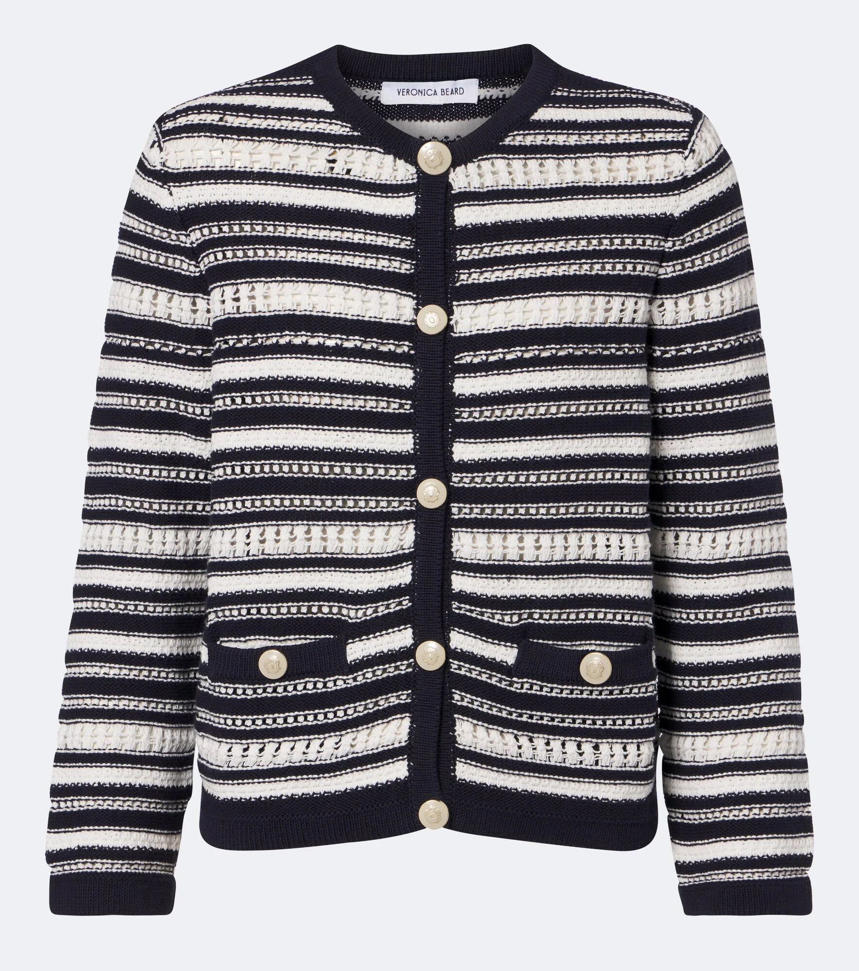 Bellingham striped cotton cardigan - 1