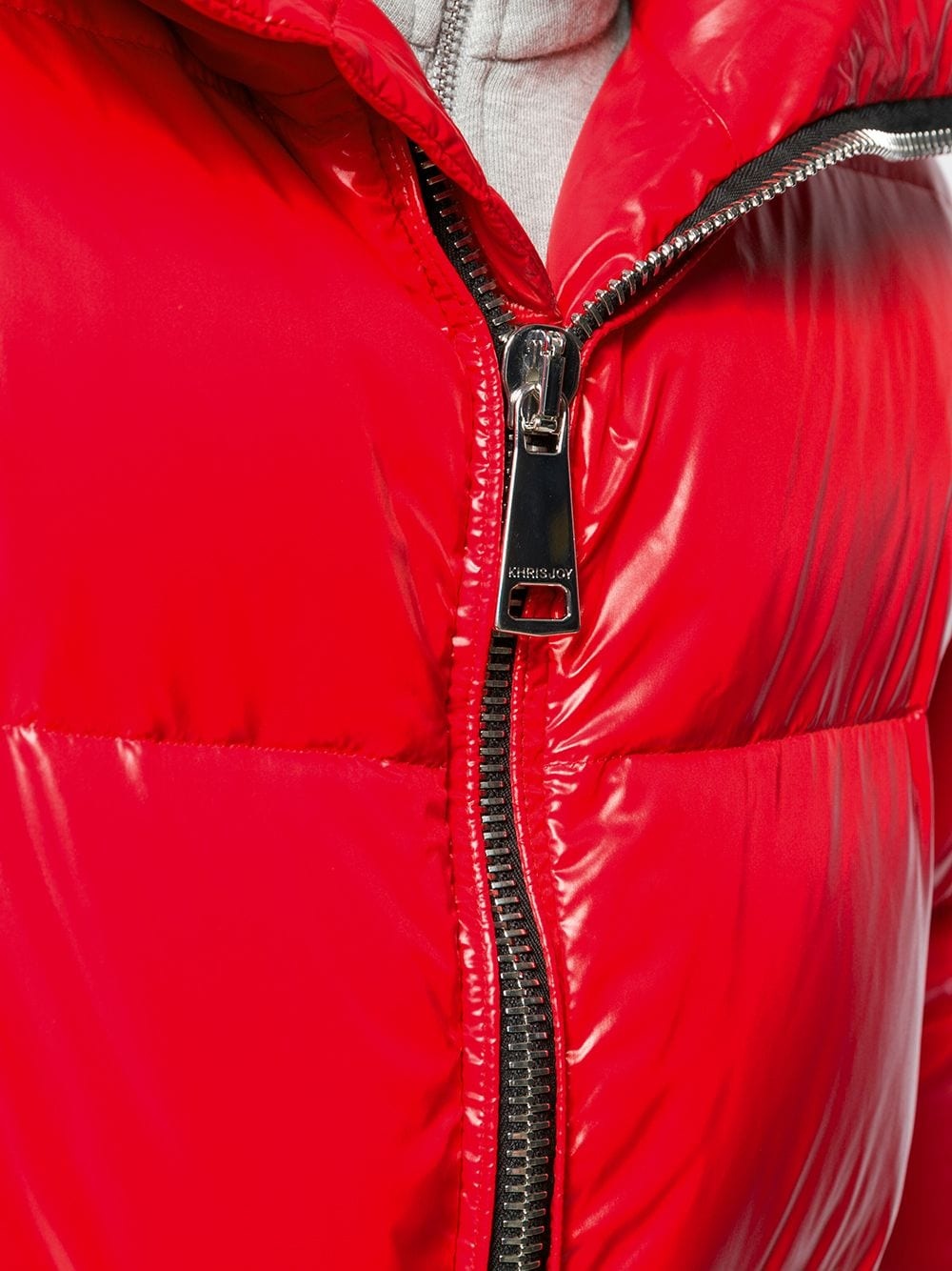 zipped padded coat - 6