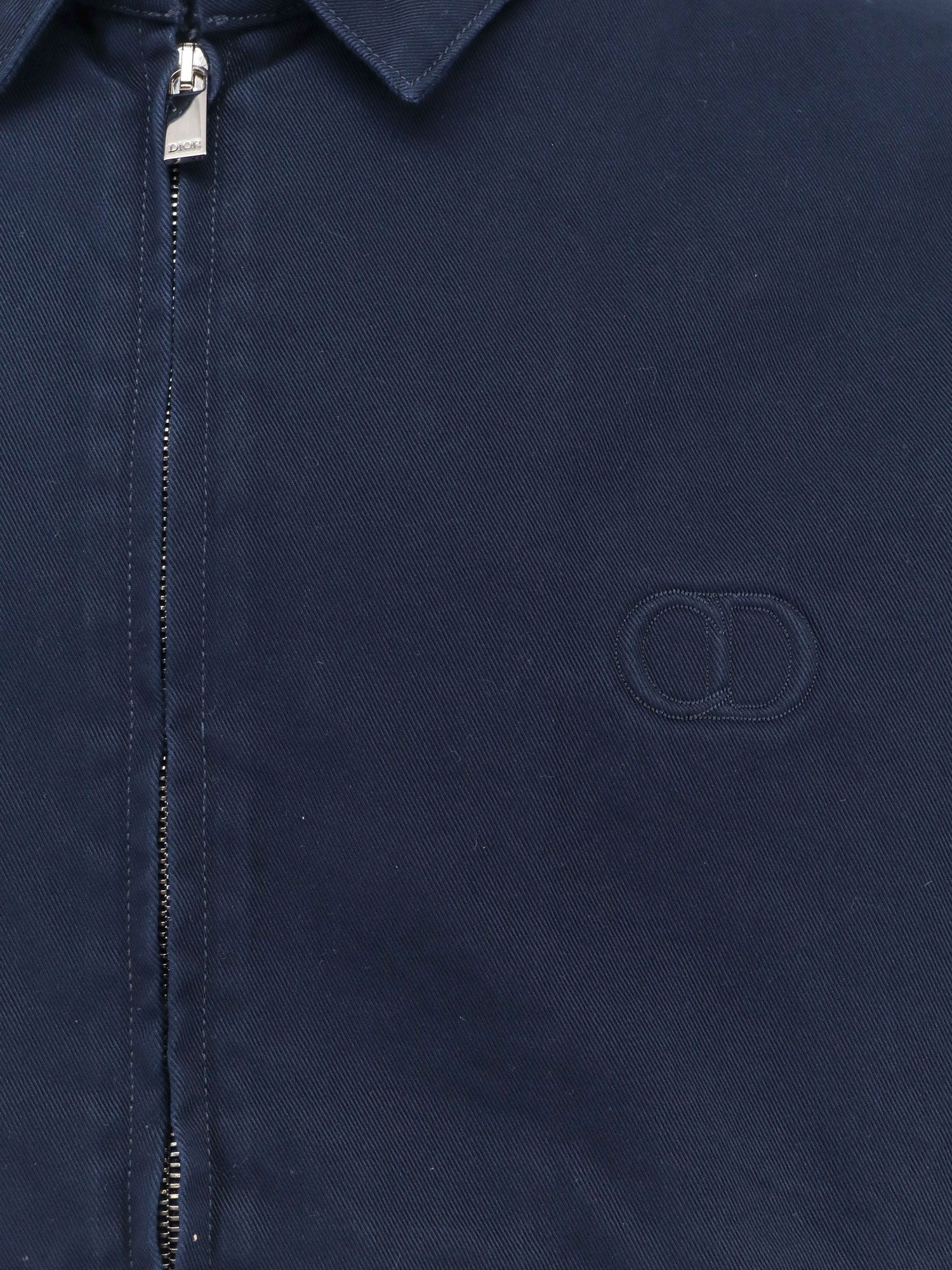 Dior Cd Icon Cotton Twill Jacket With Zip Closure - 3