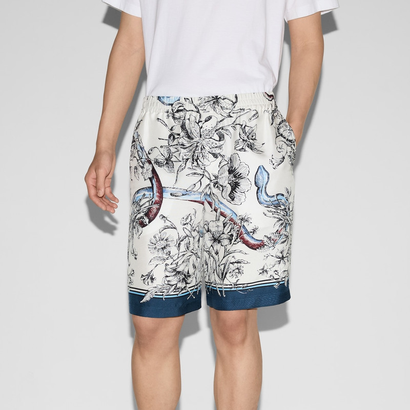 Printed silk shorts 3