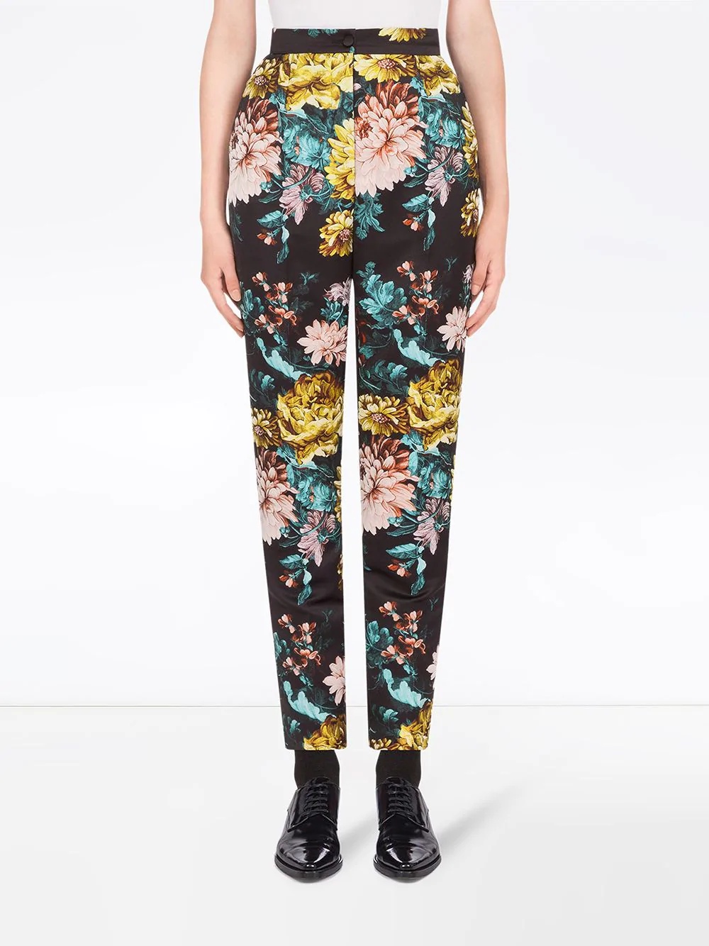 floral-print trousers - 3