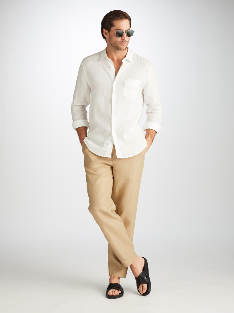 Men's Trousers Sydney Linen Sand 3