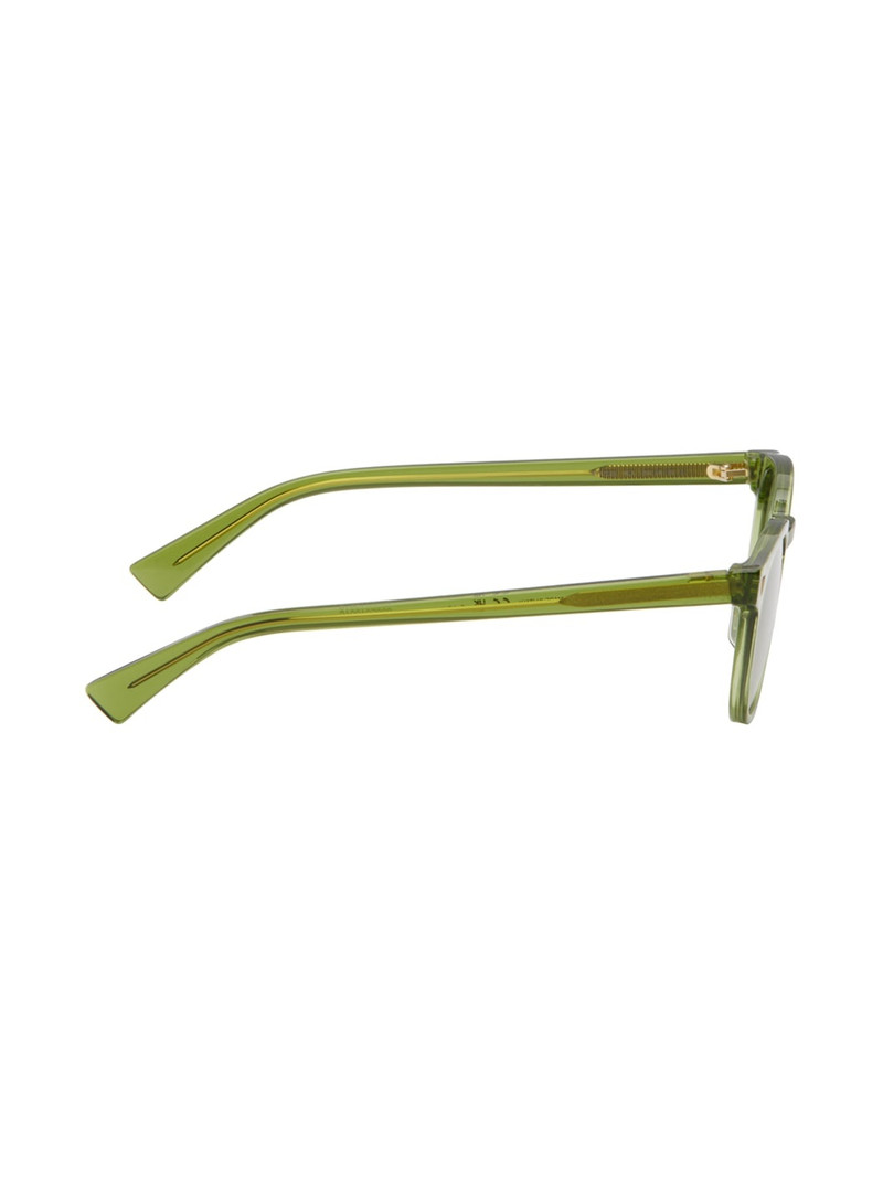 Bottega Veneta Green Panthos Sunglasses outlook