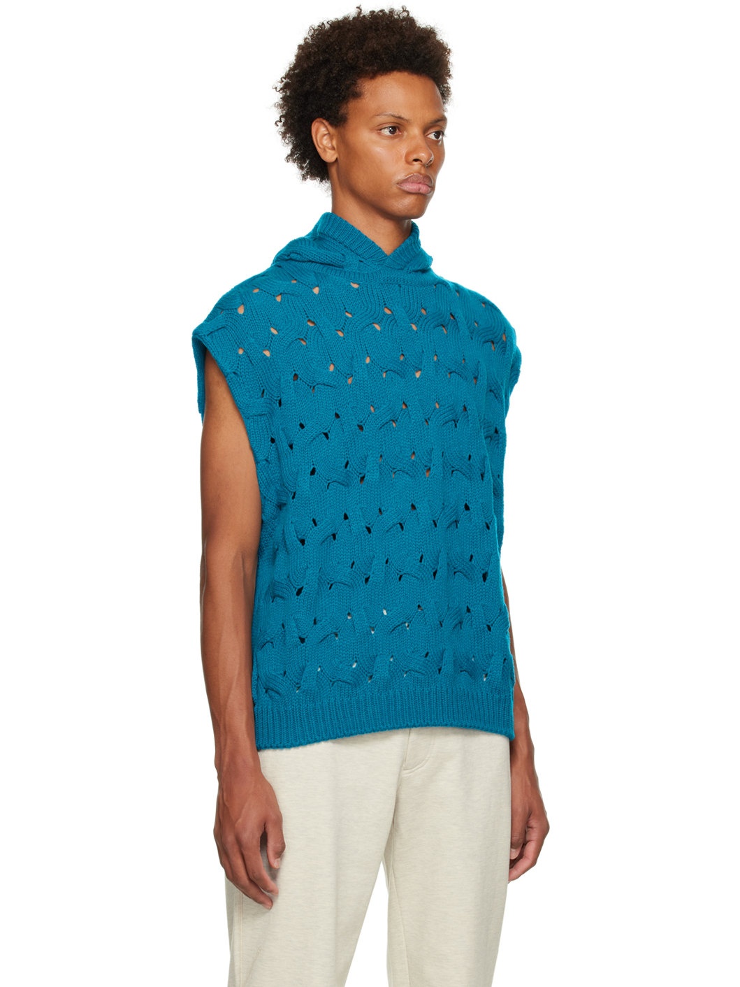 Blue Twisted Vest - 2