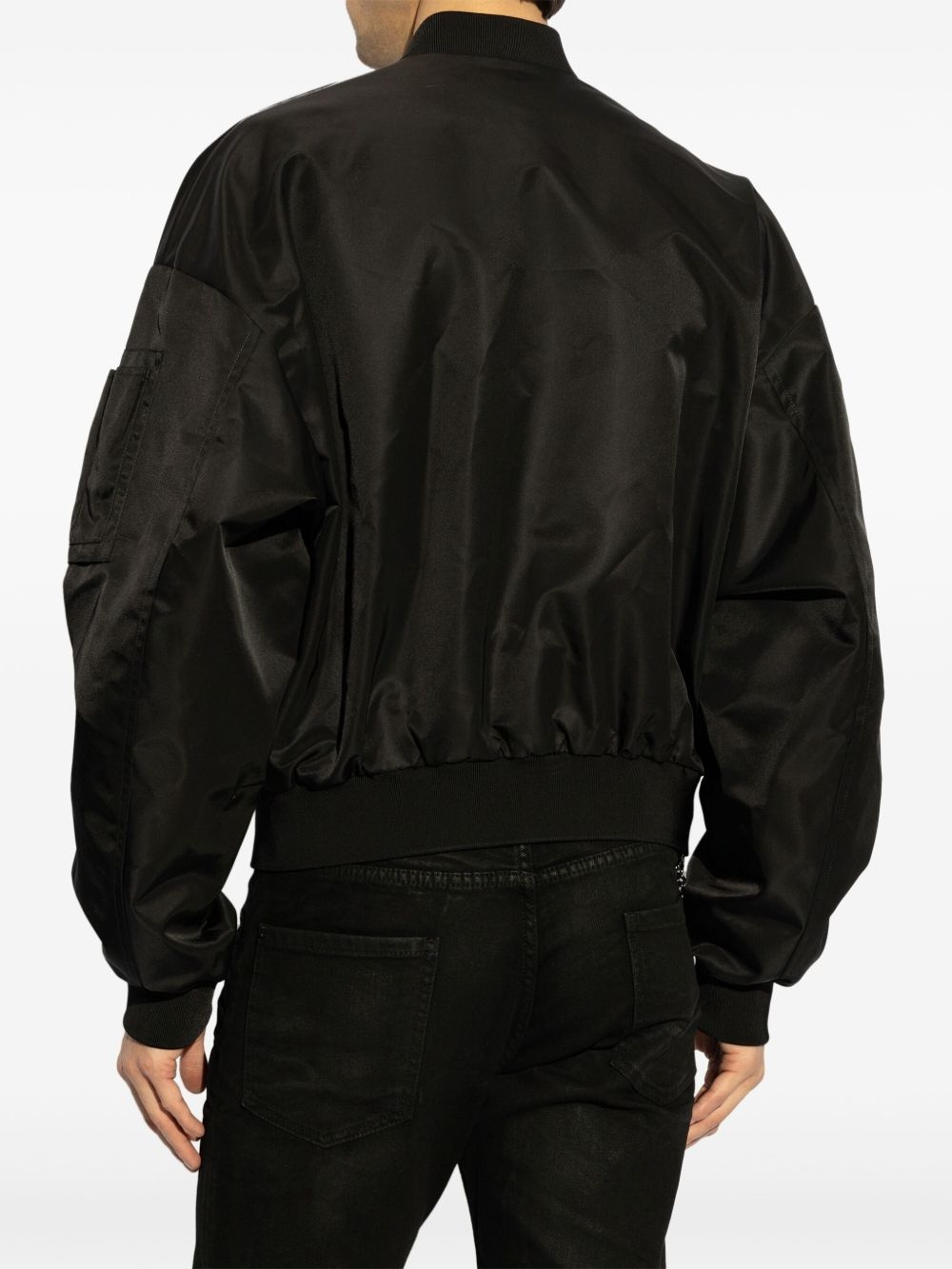 logo-print bomber jacket - 4