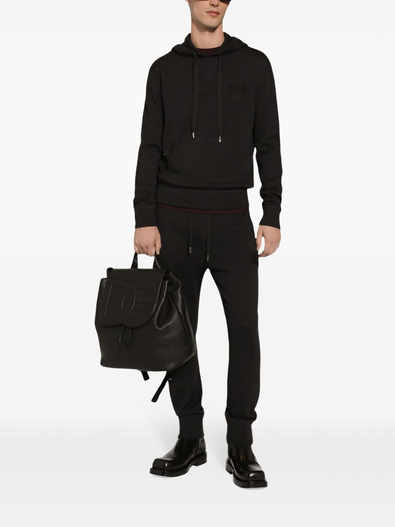 Dolce & Gabbana logo-embroidered hoodie outlook
