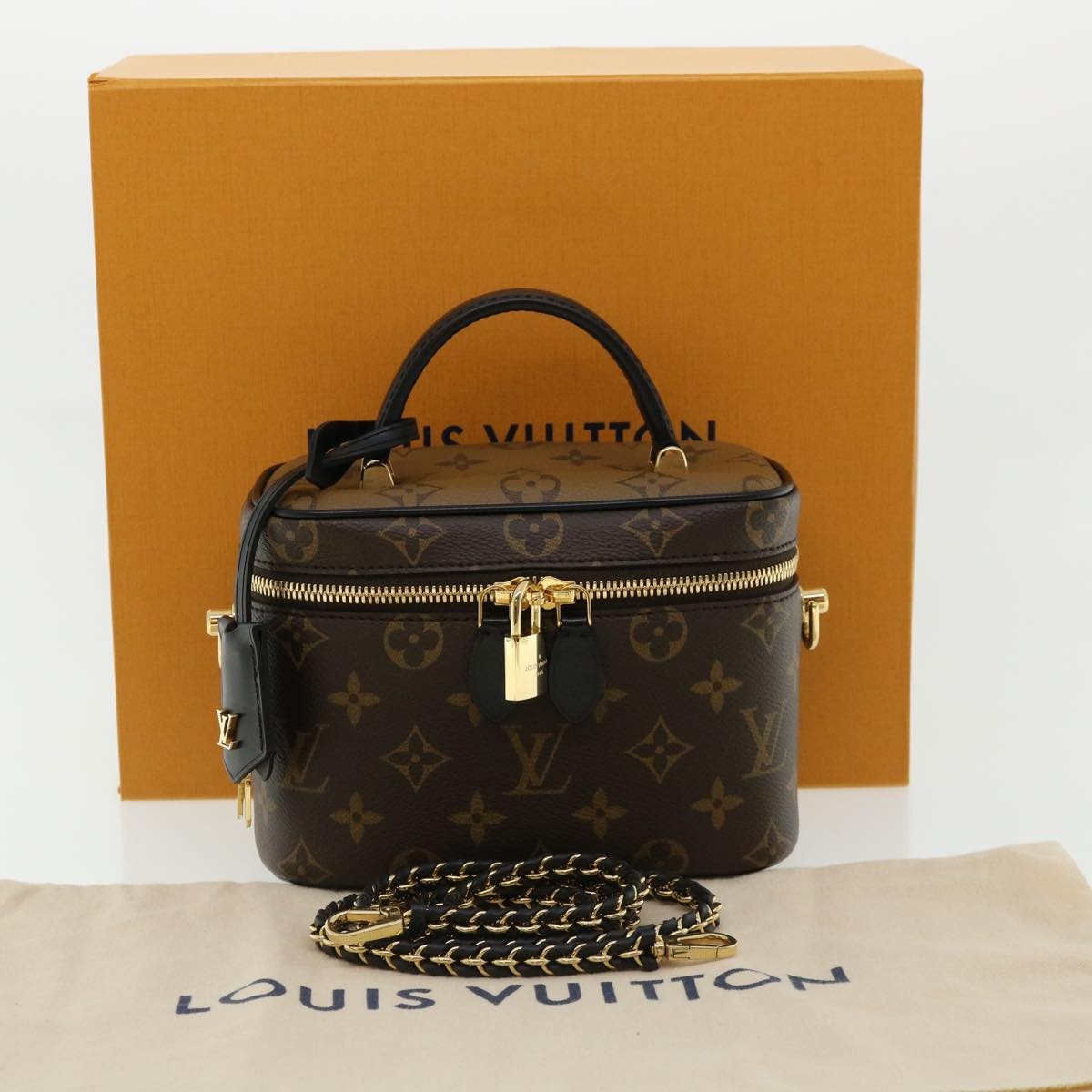 LOUIS VUITTON Monogram Reverse Vanity Nvpm Hand Bag M45165 - 12
