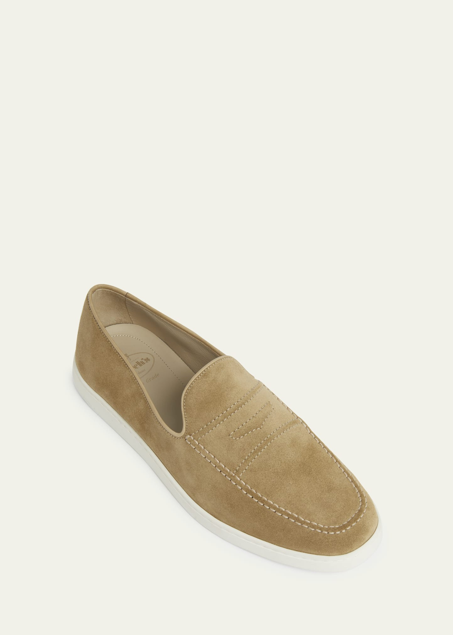 Men's Peebles Suede Penny Loafers - 4