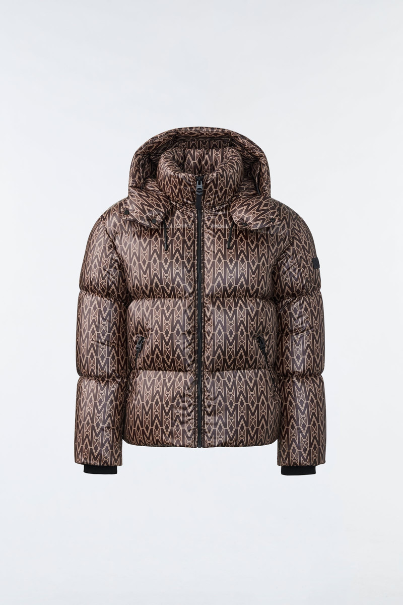 KENT lustrous light down jacket with hood 1