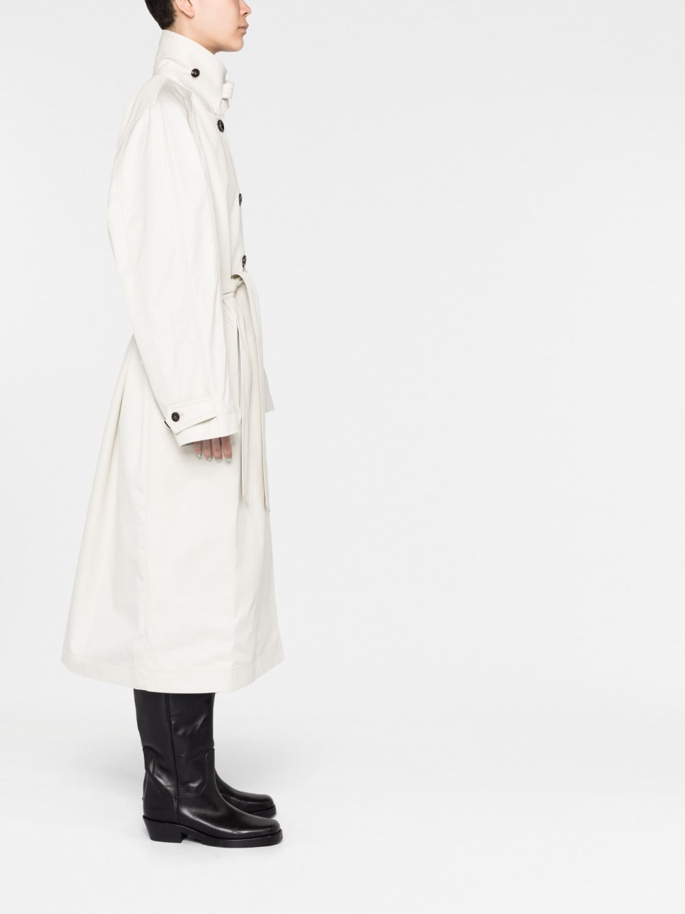 belted trench coat - 4