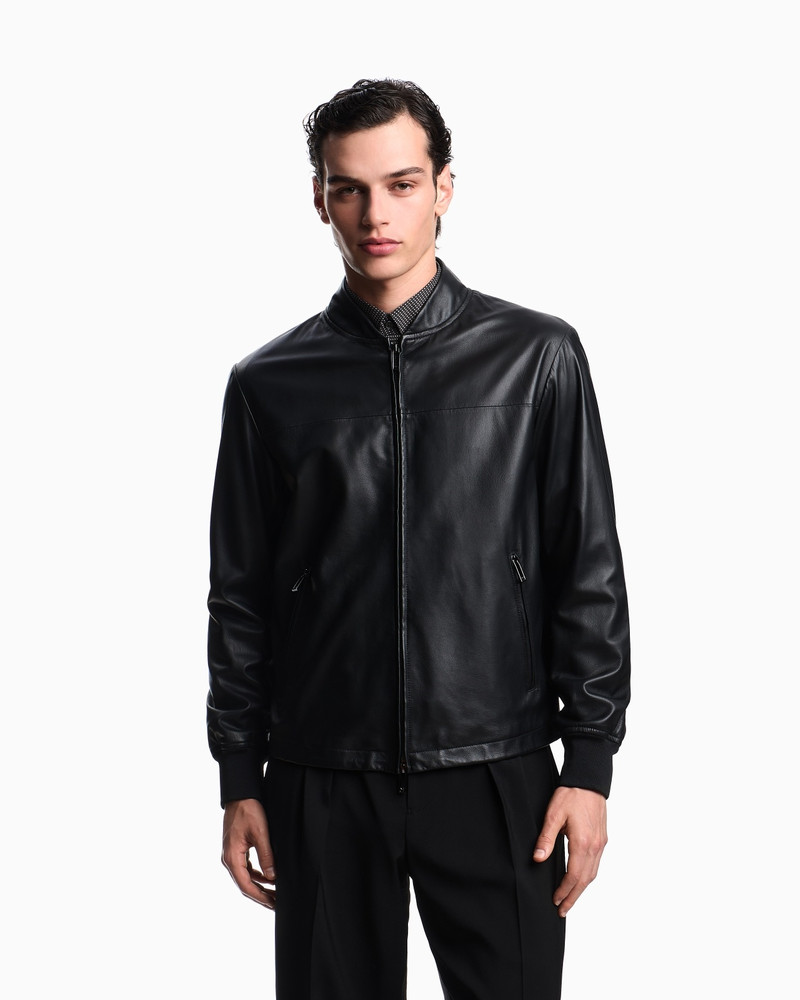 EMPORIO ARMANI GLOVE-LIKE NAPPA LAMBSKIN BLOUSON outlook