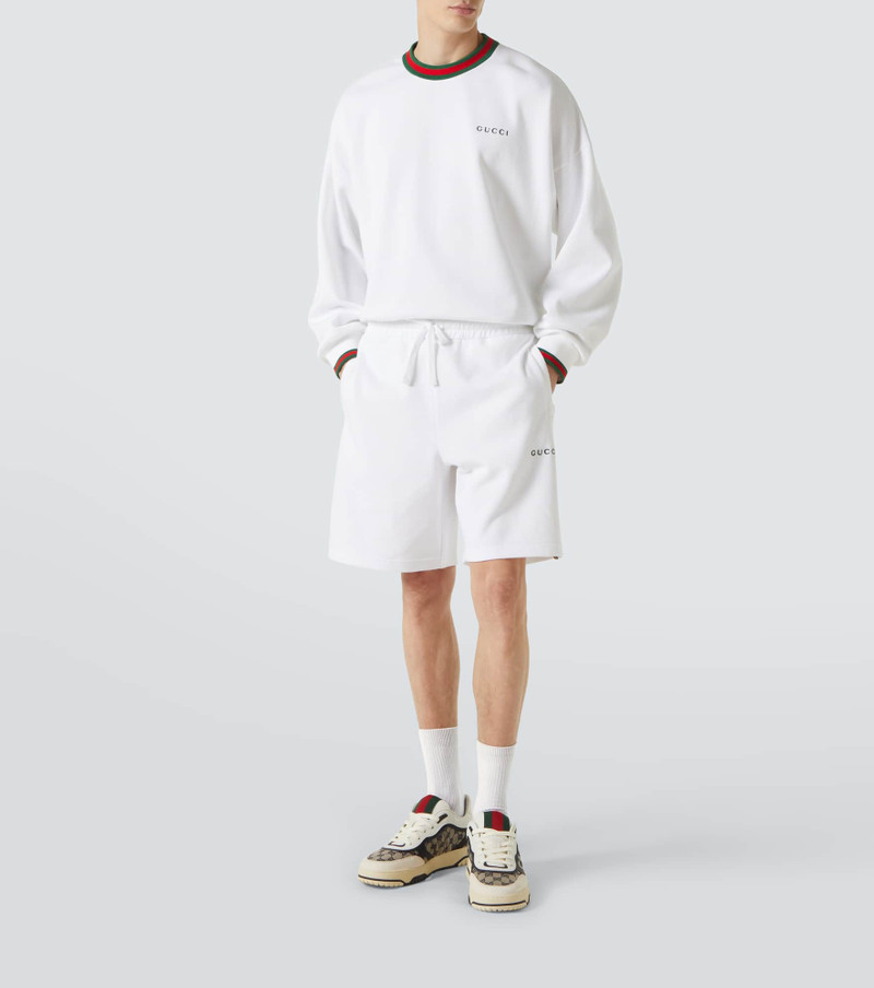 GUCCI Webstripe cotton jersey shorts outlook