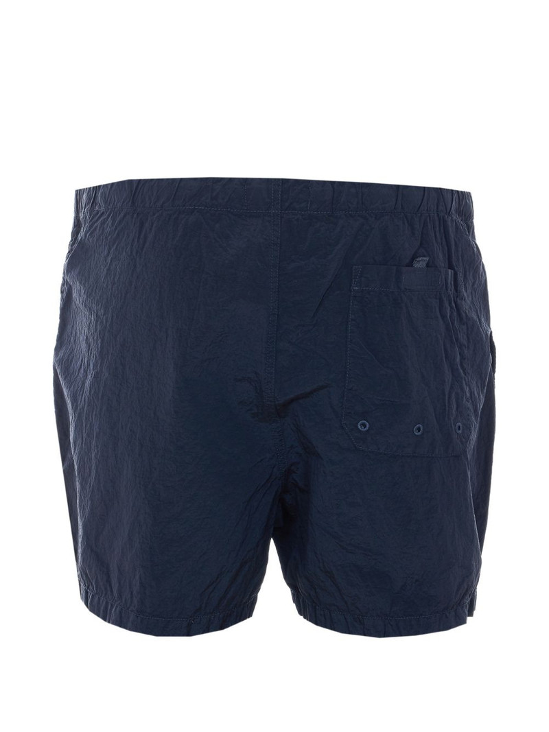Stone Island elasticated-waist logo-patch swim shorts outlook