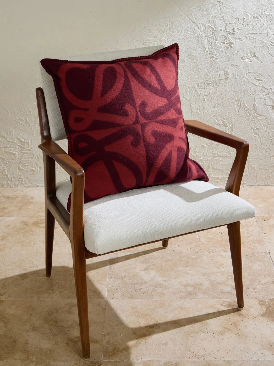 Anagram Wool and Cashmere-Blend Jacquard Cushion - 1