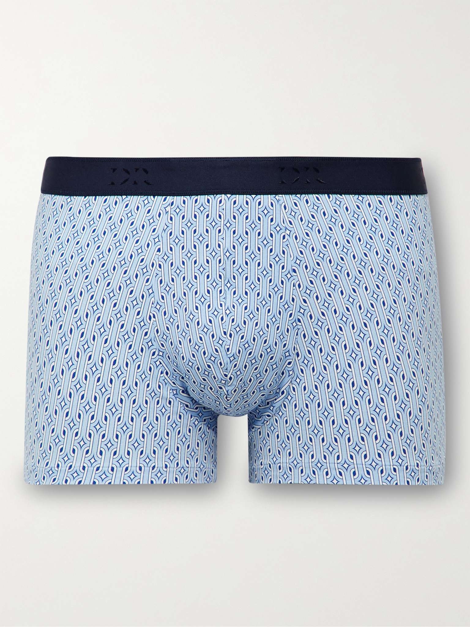 Printed Stretch-Cotton Jersey Boxer Briefs - 1