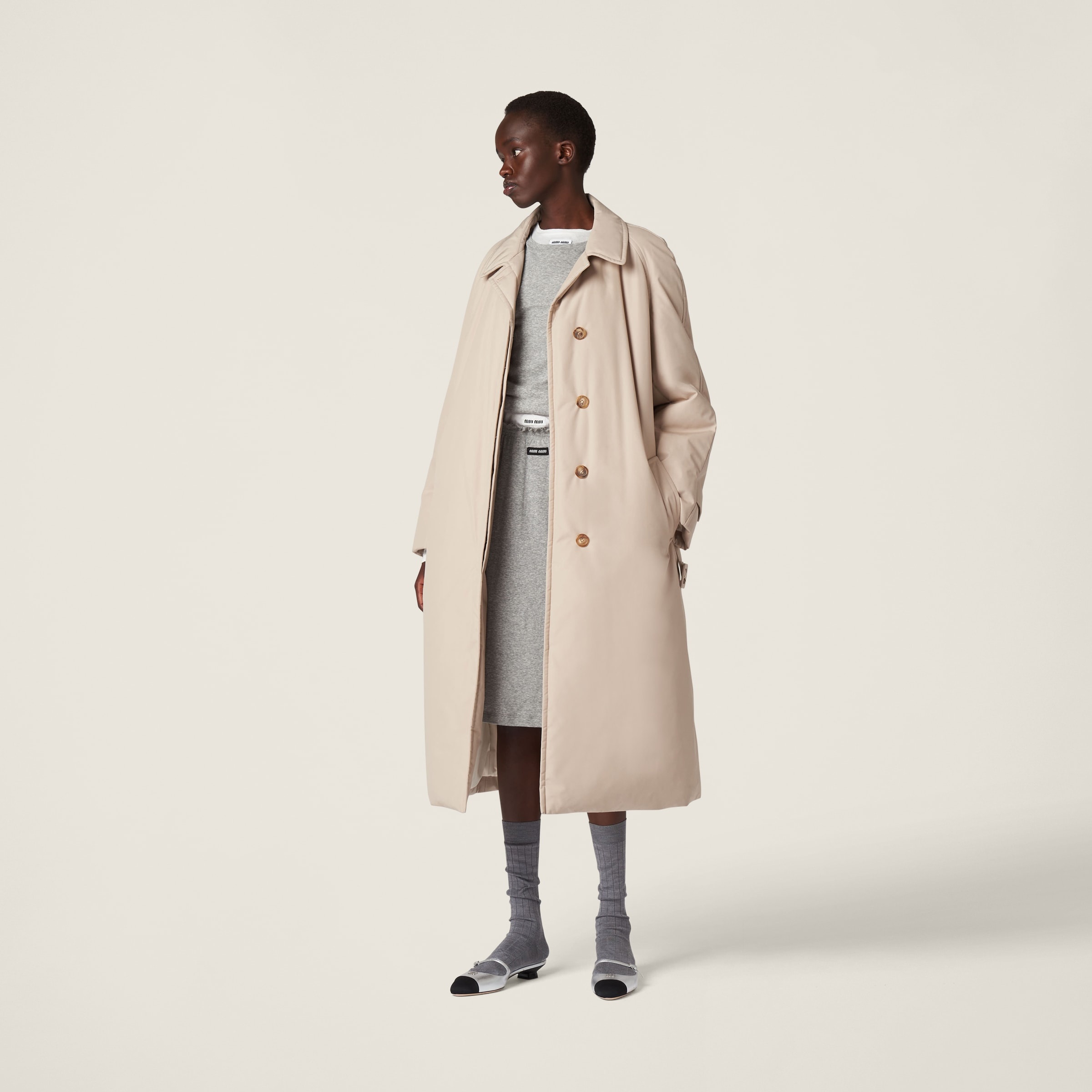 Panama cotton down coat - 2