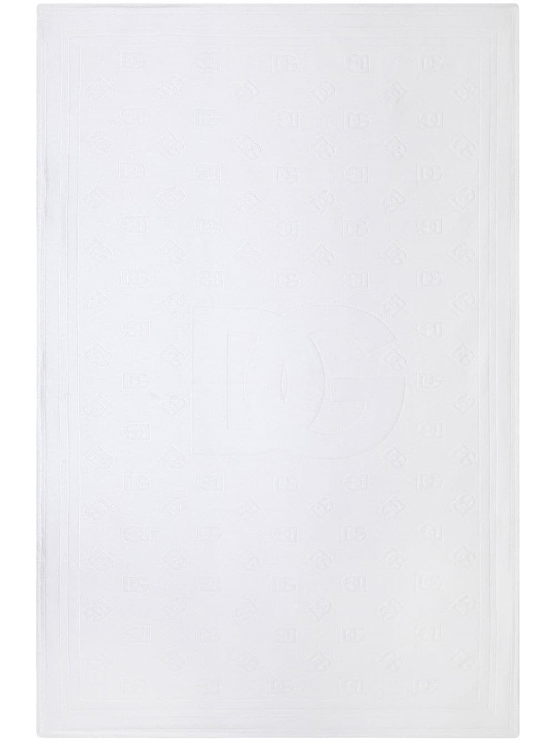 Dolce & Gabbana DG Monogram jacquard beach towel outlook