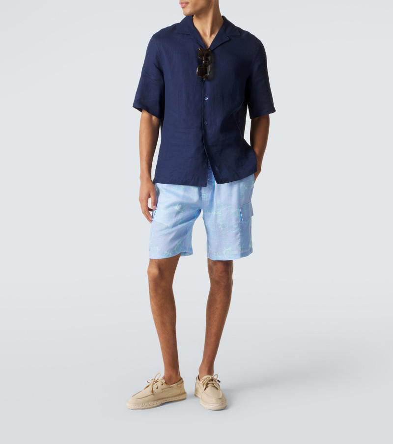 Vilebrequin Baie linen Bermuda shorts outlook