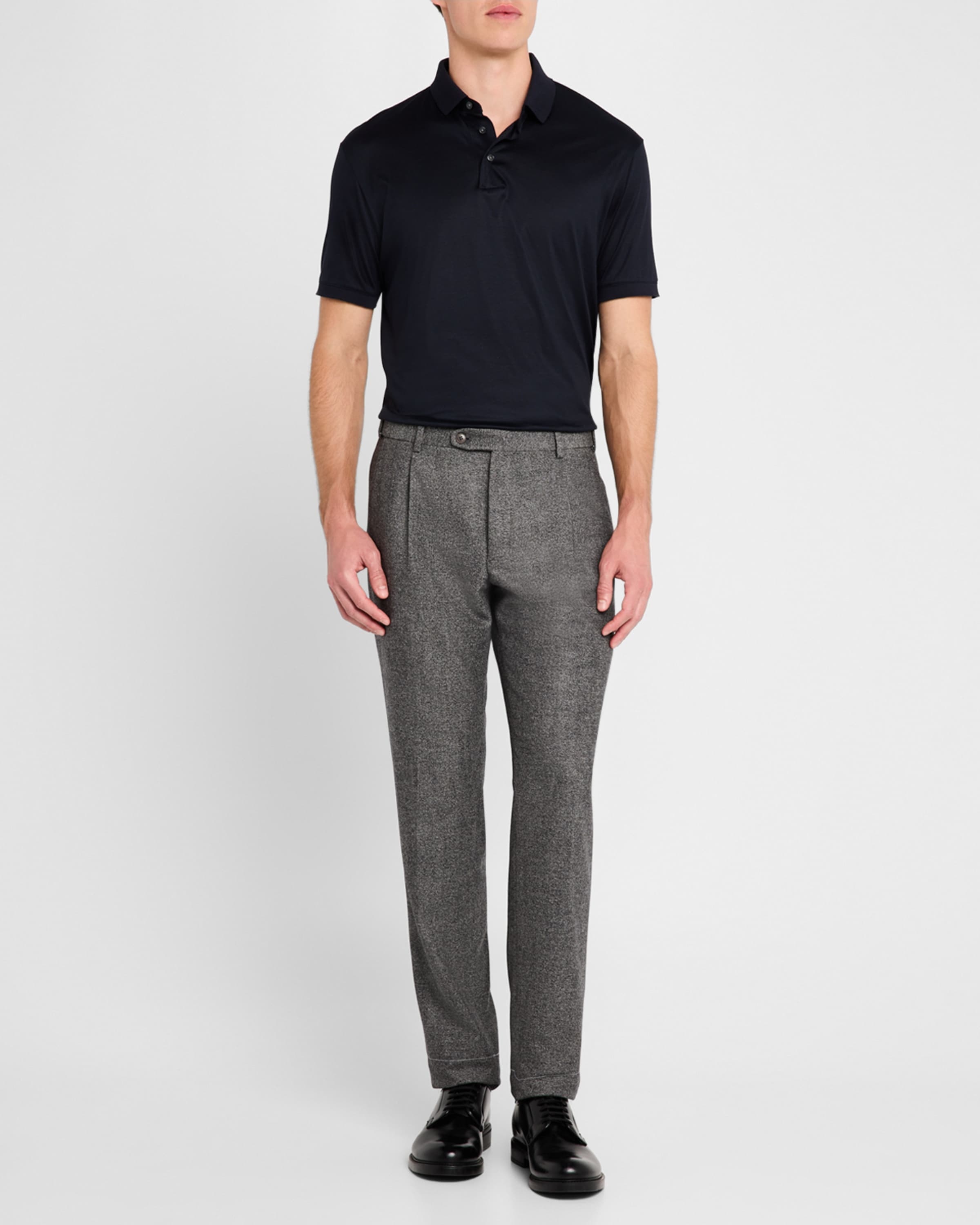 Men's Wool Flannel Trousers - 2