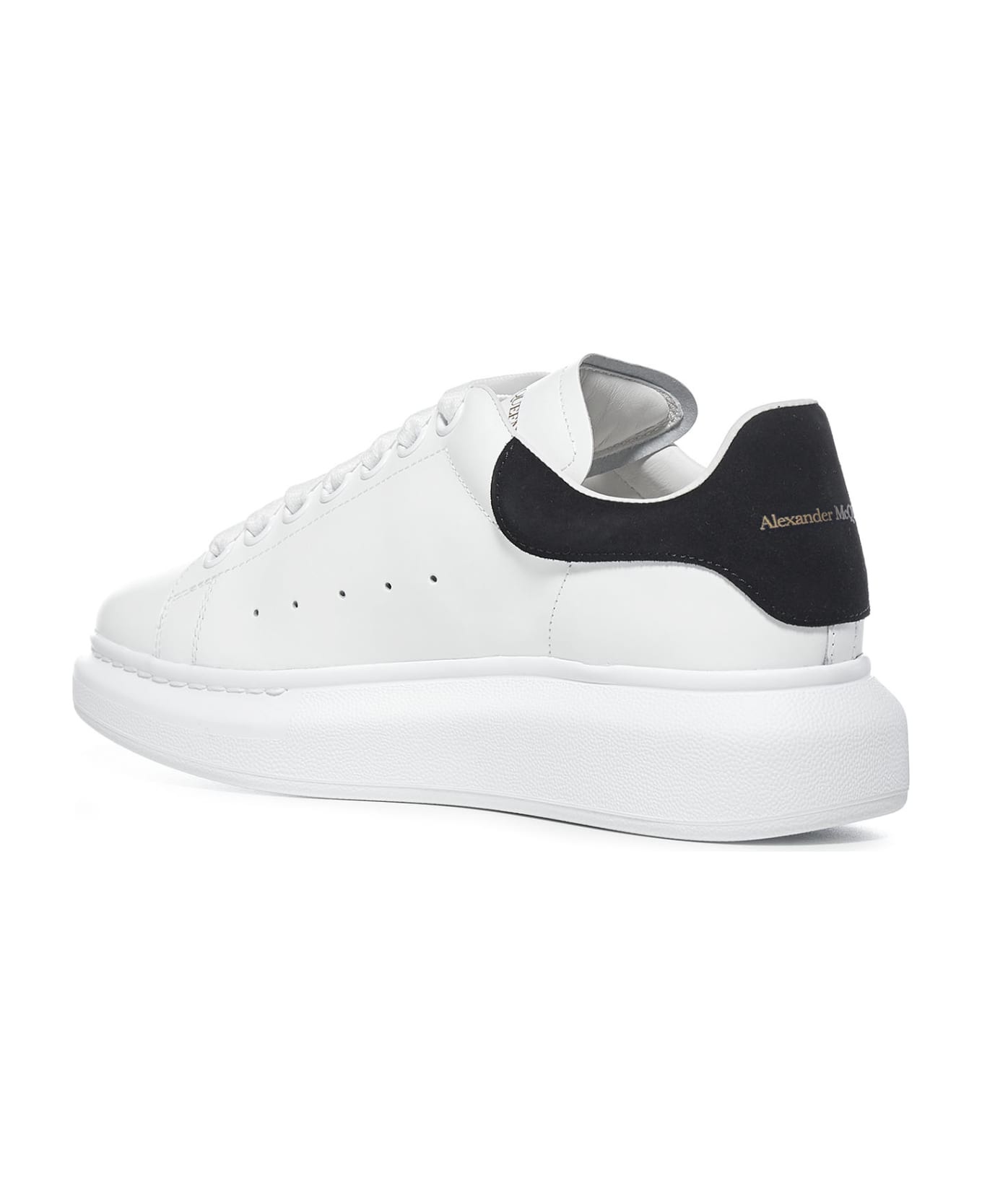 Oversized Sneakers In Leather With Contrasting Heel Tab - 3