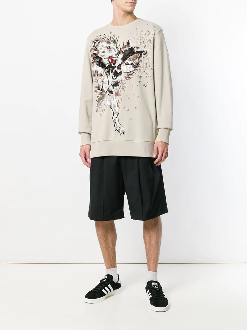 ih nom uh nit wolf sweatshirt outlook