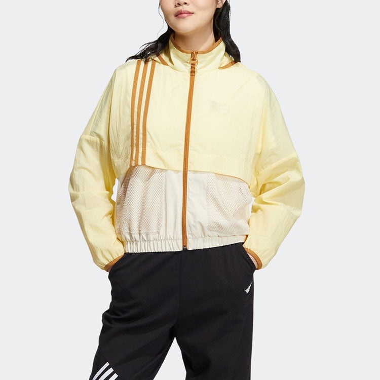 (WMNS) adidas Neo Util Windbreaker Jackets 'Yellow' HN2329 - 2