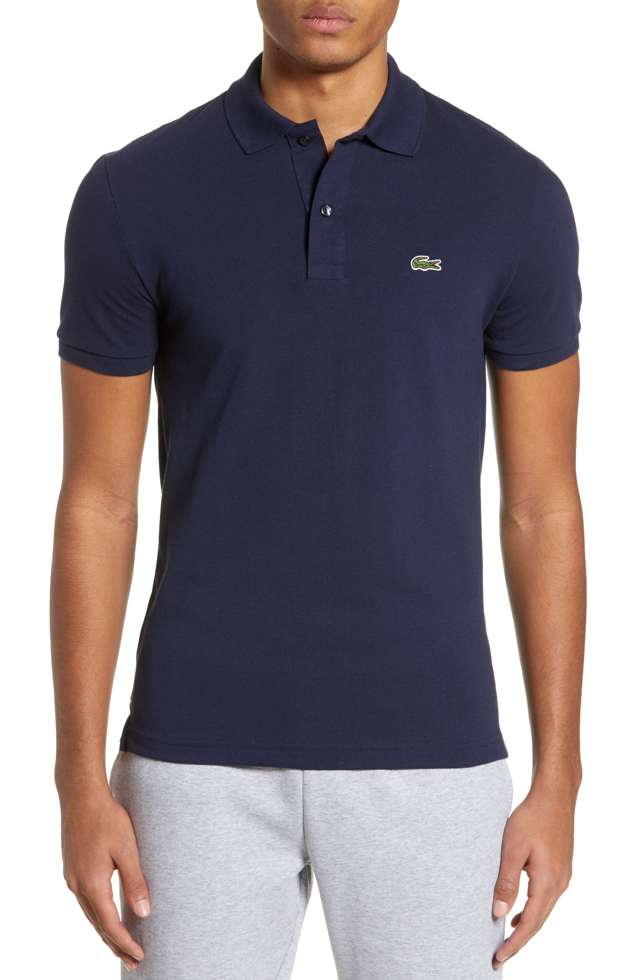Slim Fit Piqué Polo - 1