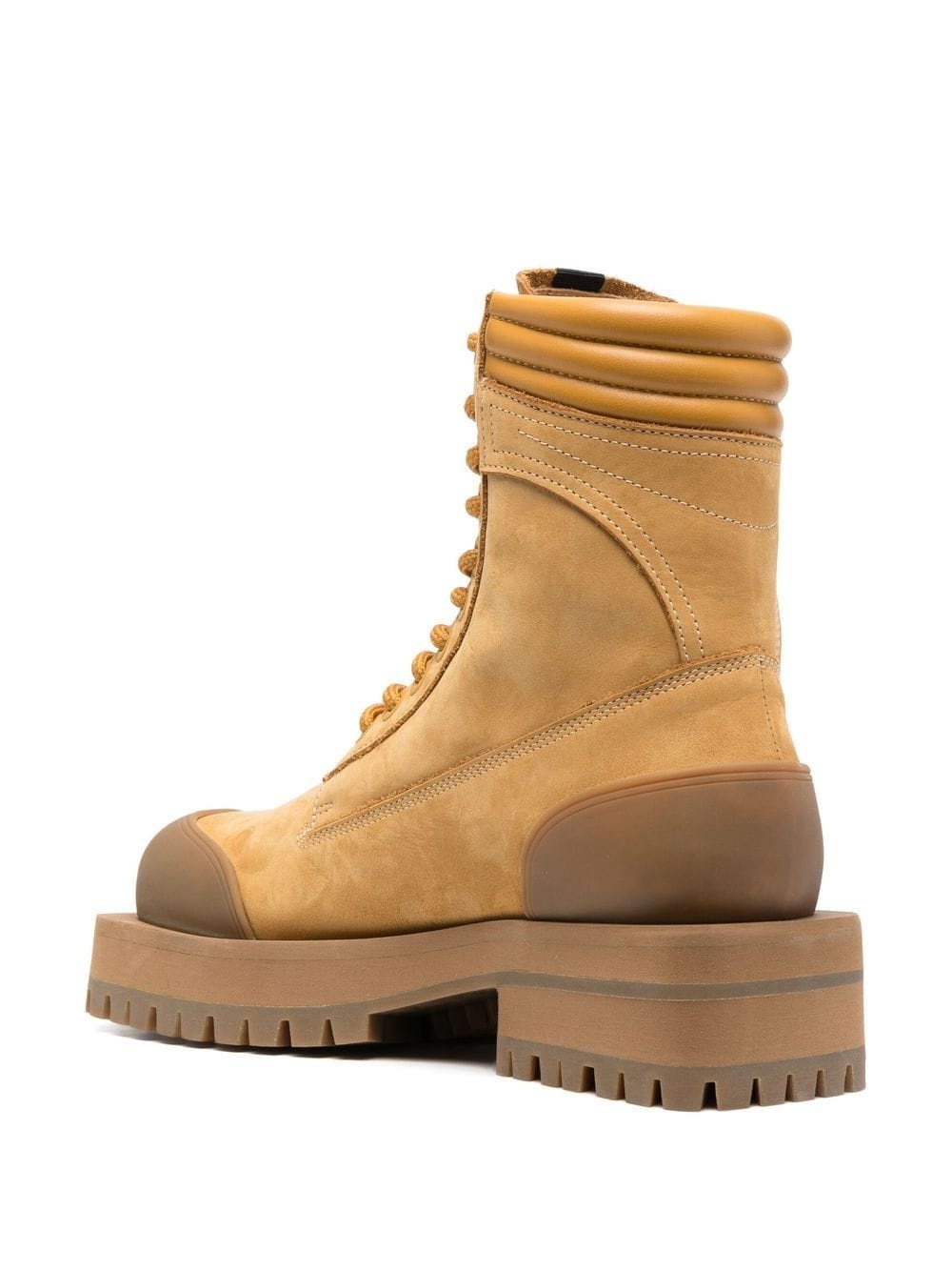 square-toe combat boots - 3