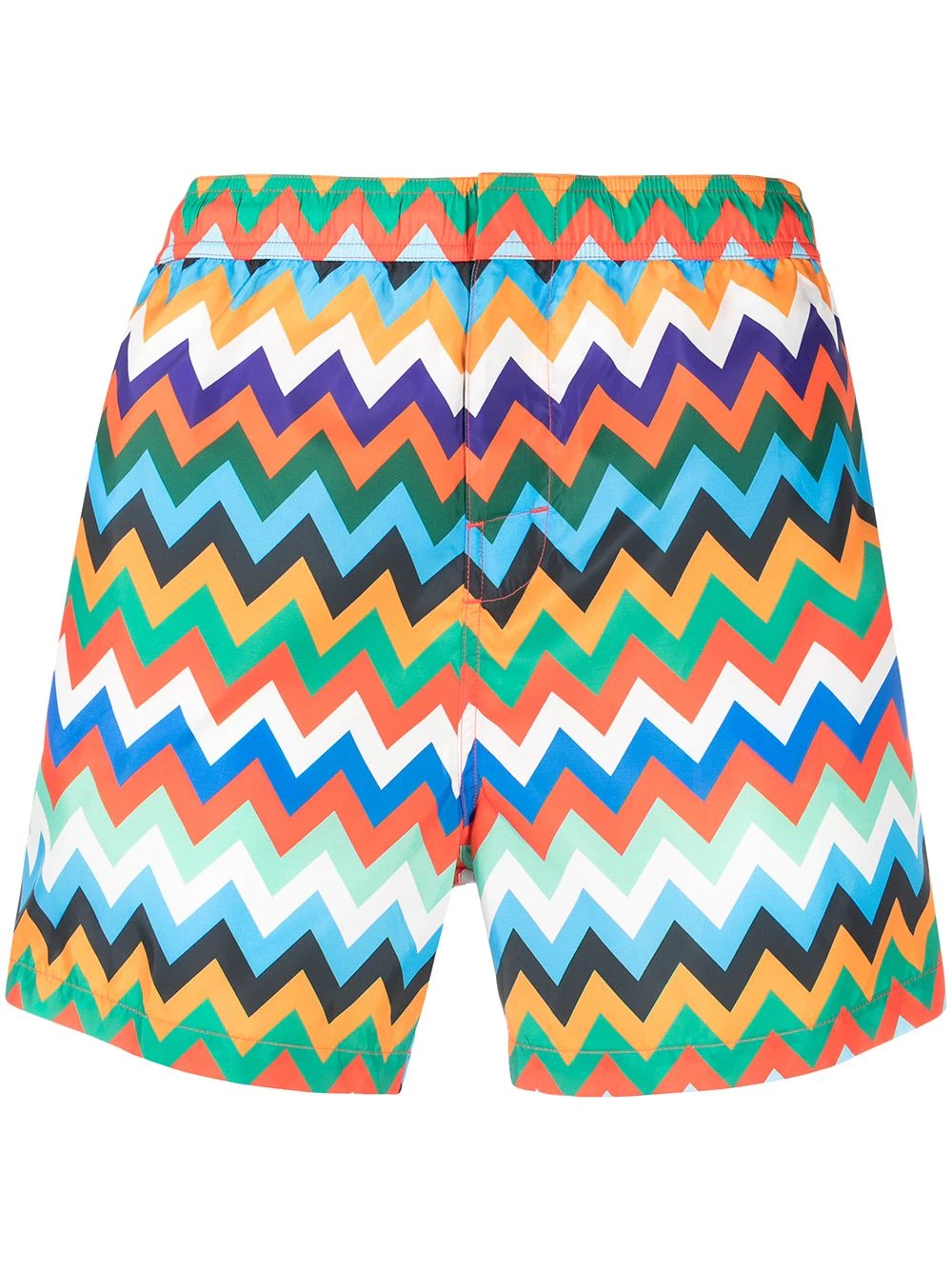 zig-zag print swimming shorts - 1