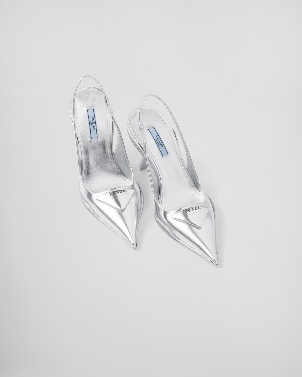 Brushed leather slingback pumps - 4