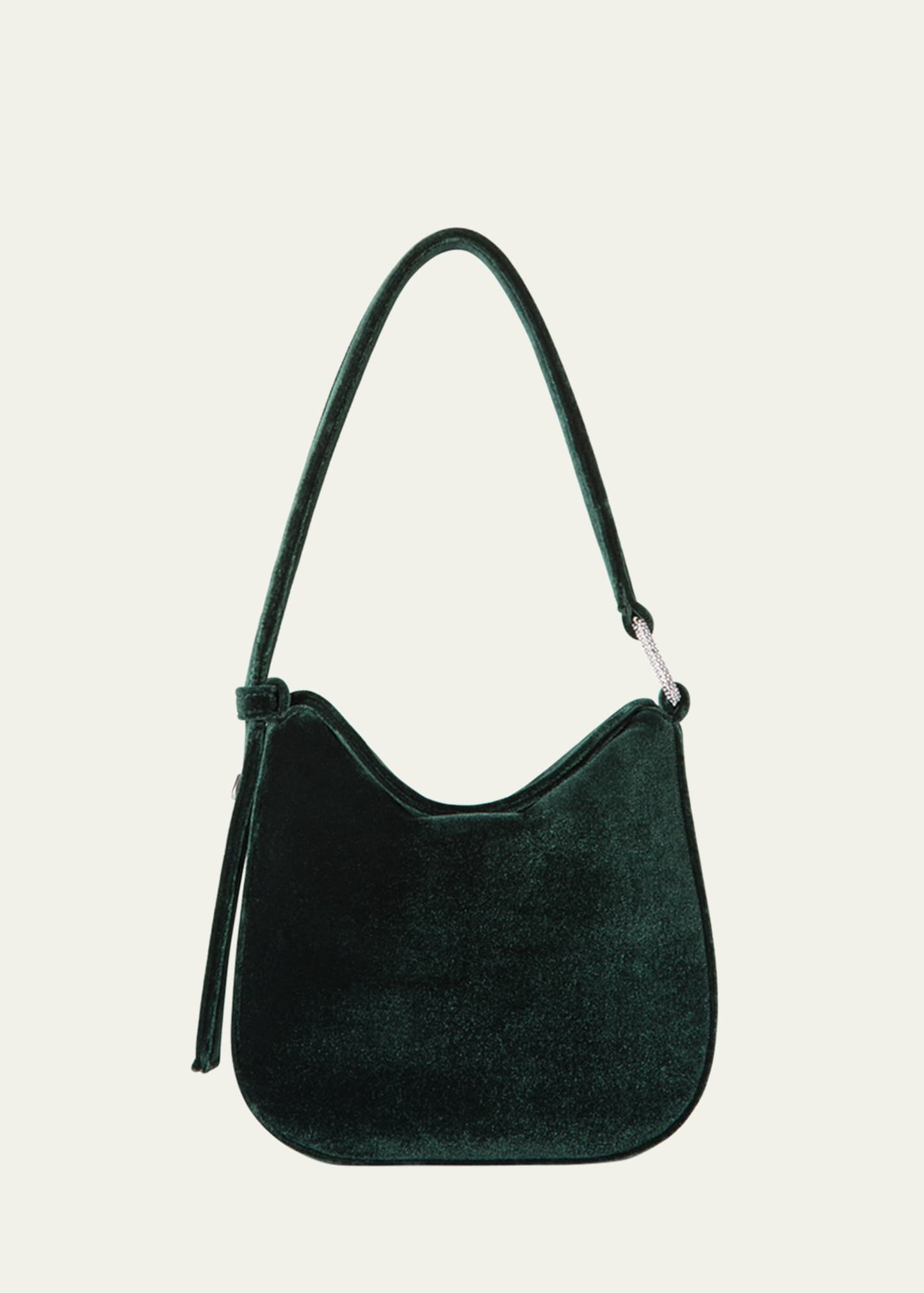 Anna Mini Velvet Hobo Bag - 1