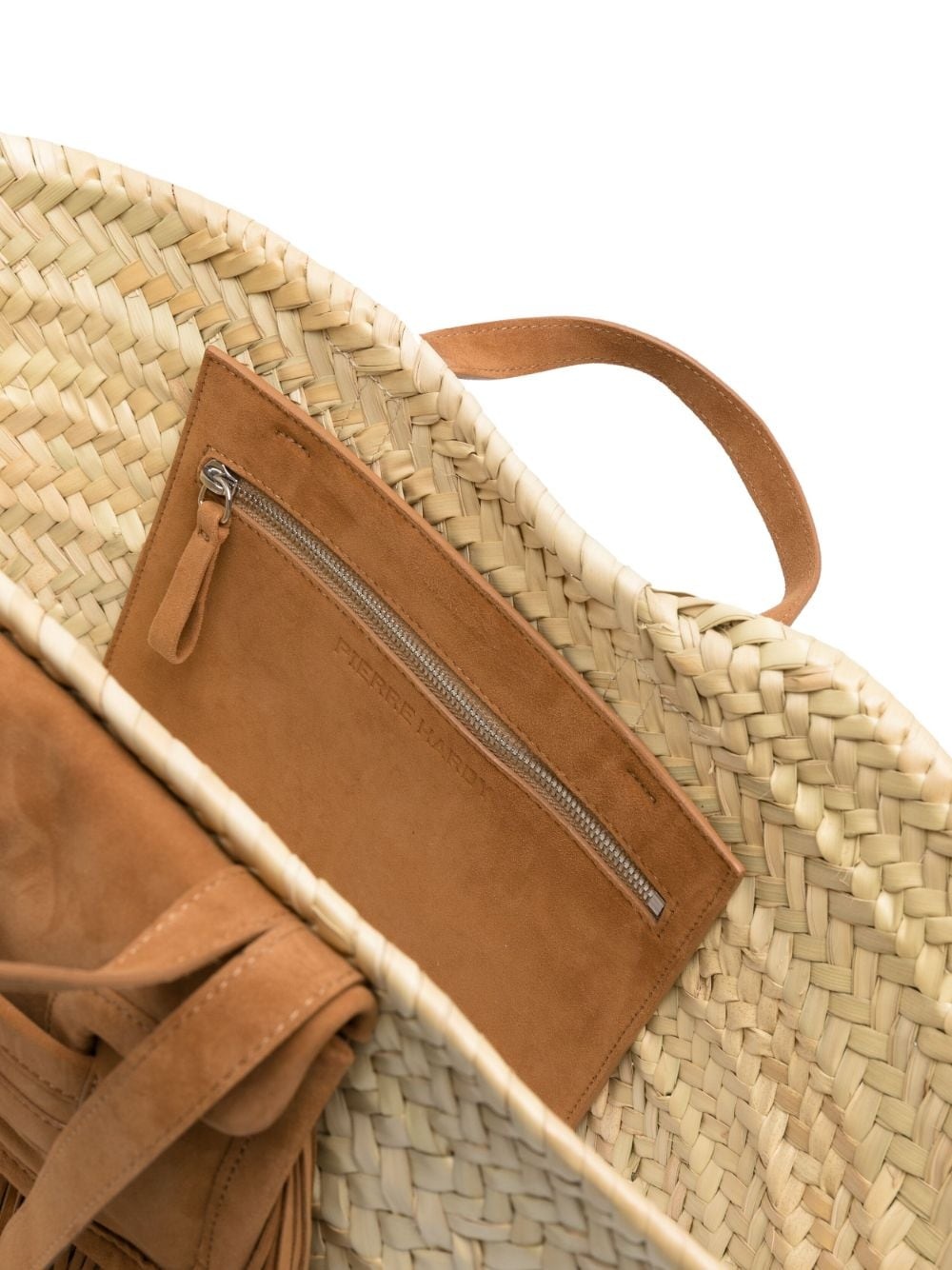 Alpha woven-raffia tote bag - 5