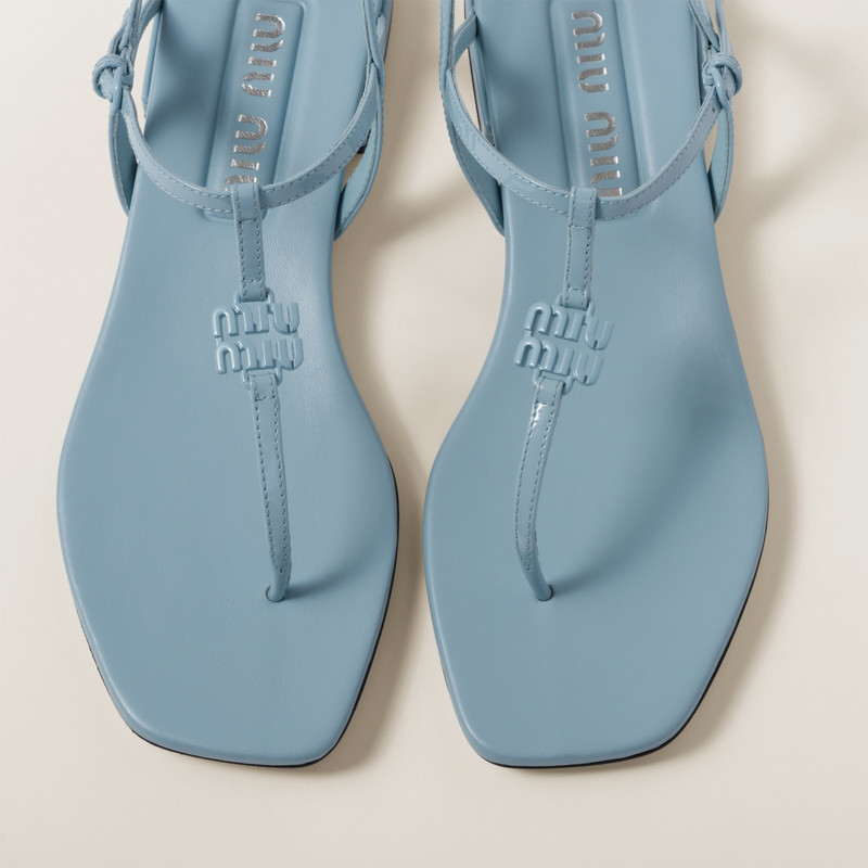 Miu Miu Patent thong sandals outlook
