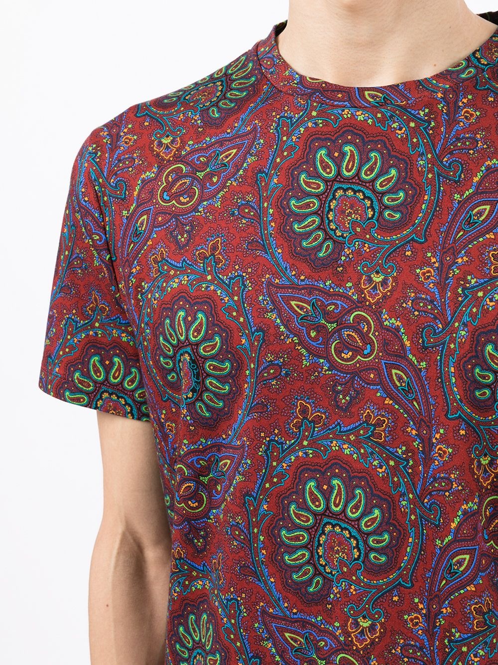 paisley-print T-shirt - 5