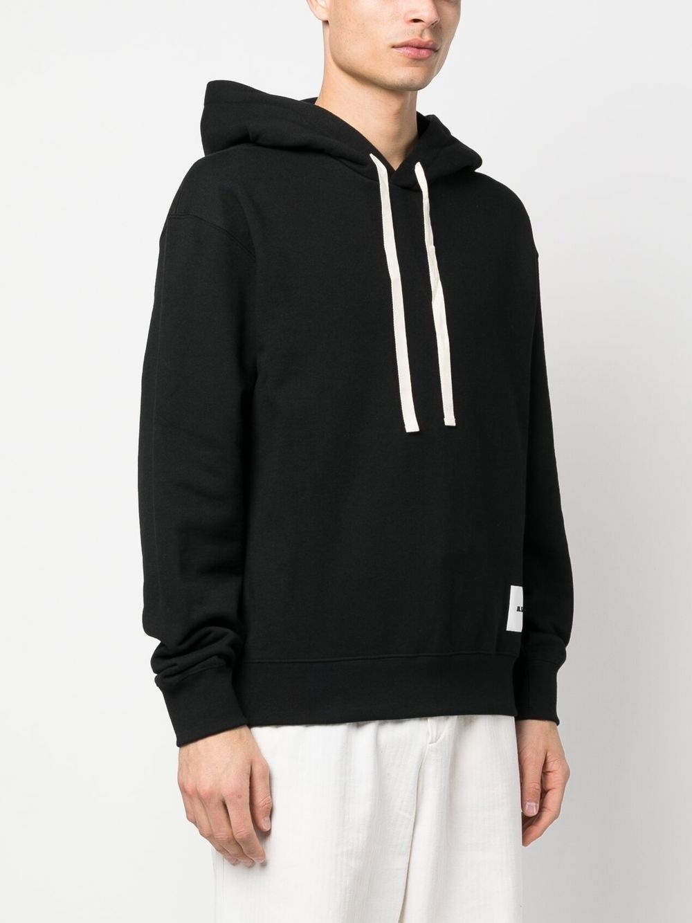 logo-patch drawstring hoodie - 3