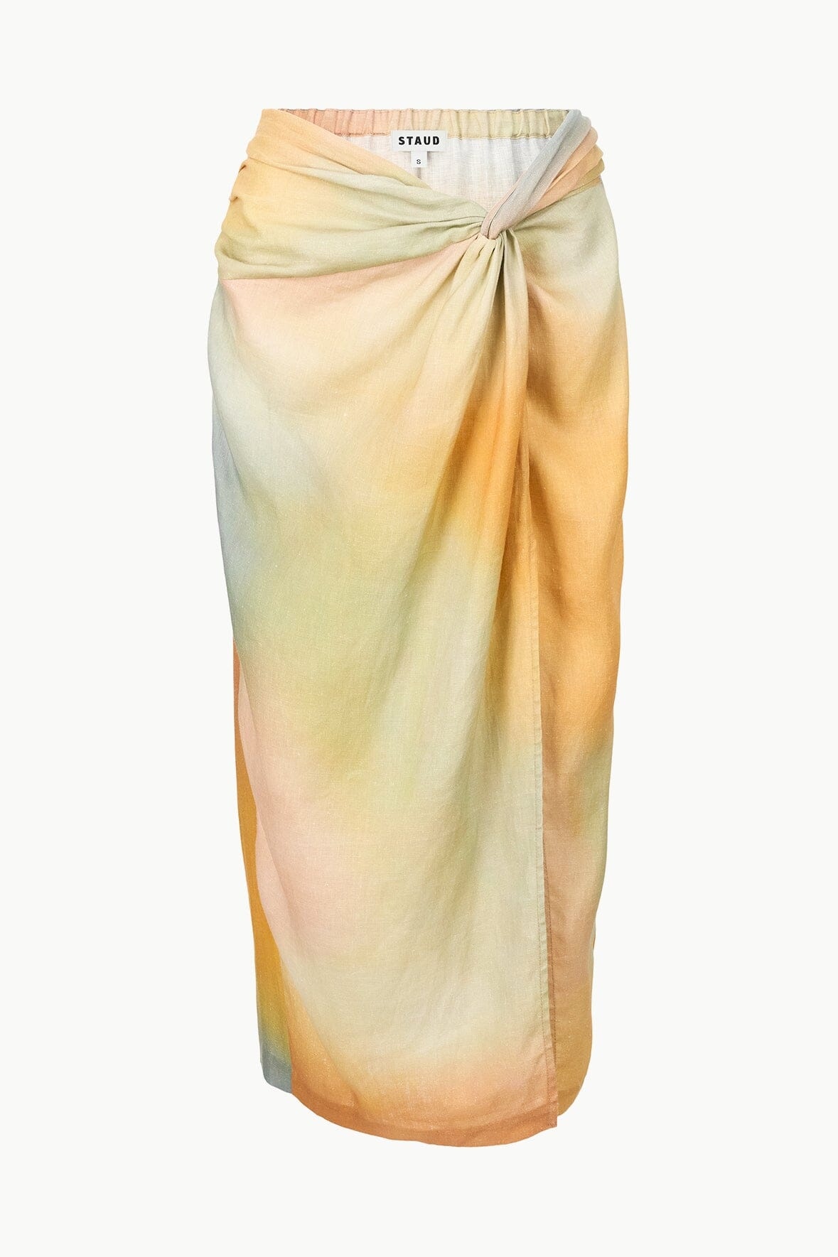 STAUD PORTO LINEN SKIRT PASTEL CLOUDS - 1