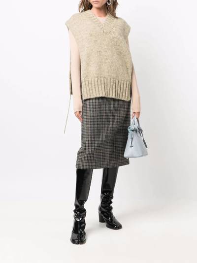 Maison Margiela chunky-knit jumper poncho outlook