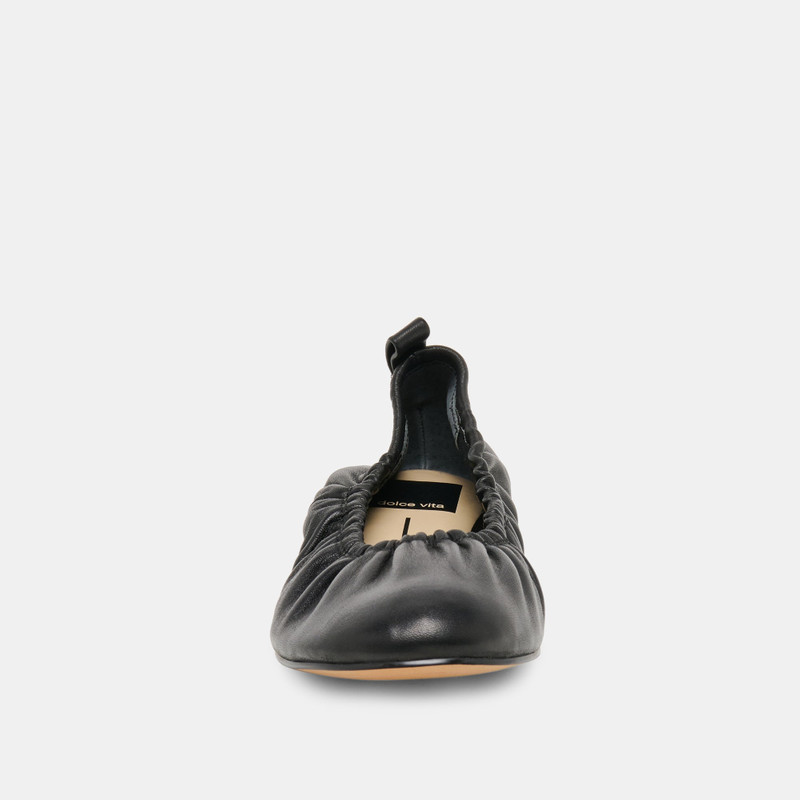 CONRAD BALLET FLATS BLACK LEATHER 6