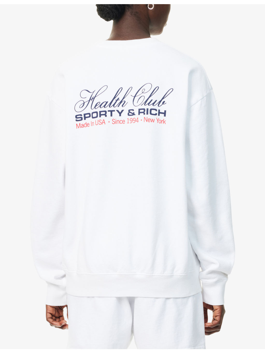 Embroidered-Logo Long-Sleeves Cotton-Jersey Sweatshirt - 4