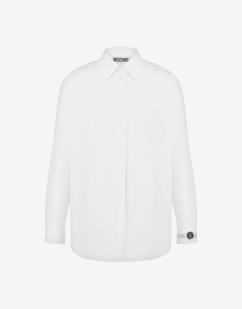 POPLIN SHIRT WRISTWATCH PRINT 1