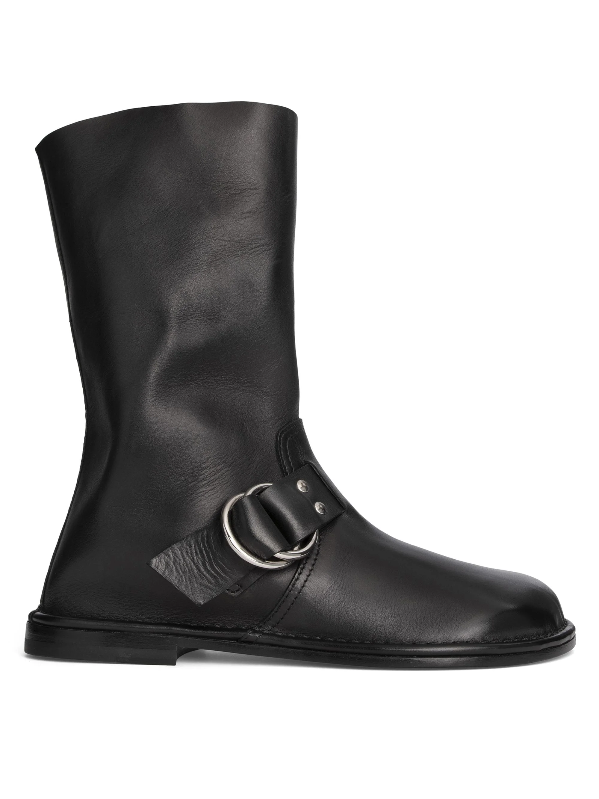 Women's Kristen Leather Ankle Boots - Calf Black - 1