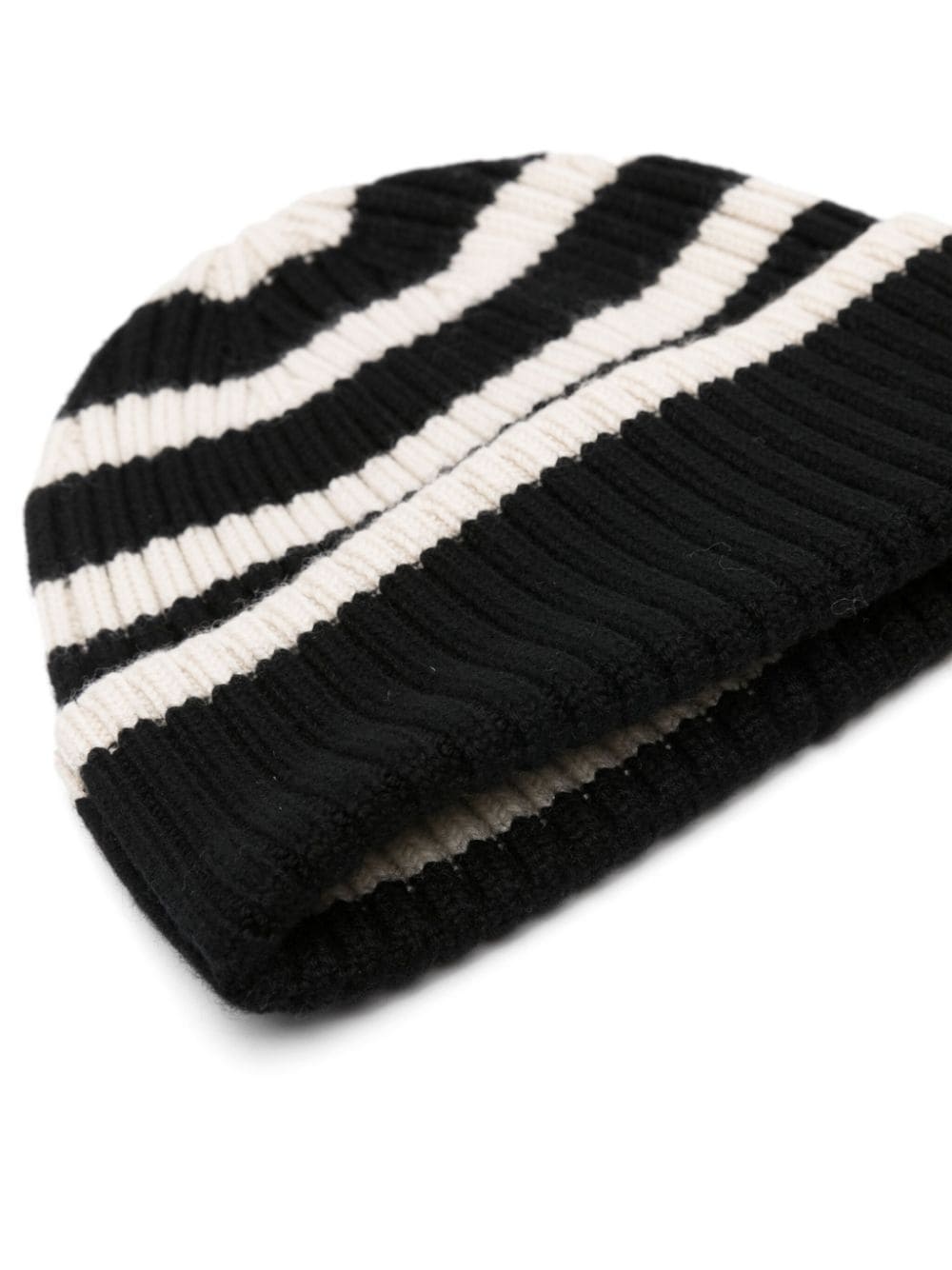 striped wool beanie hat - 2