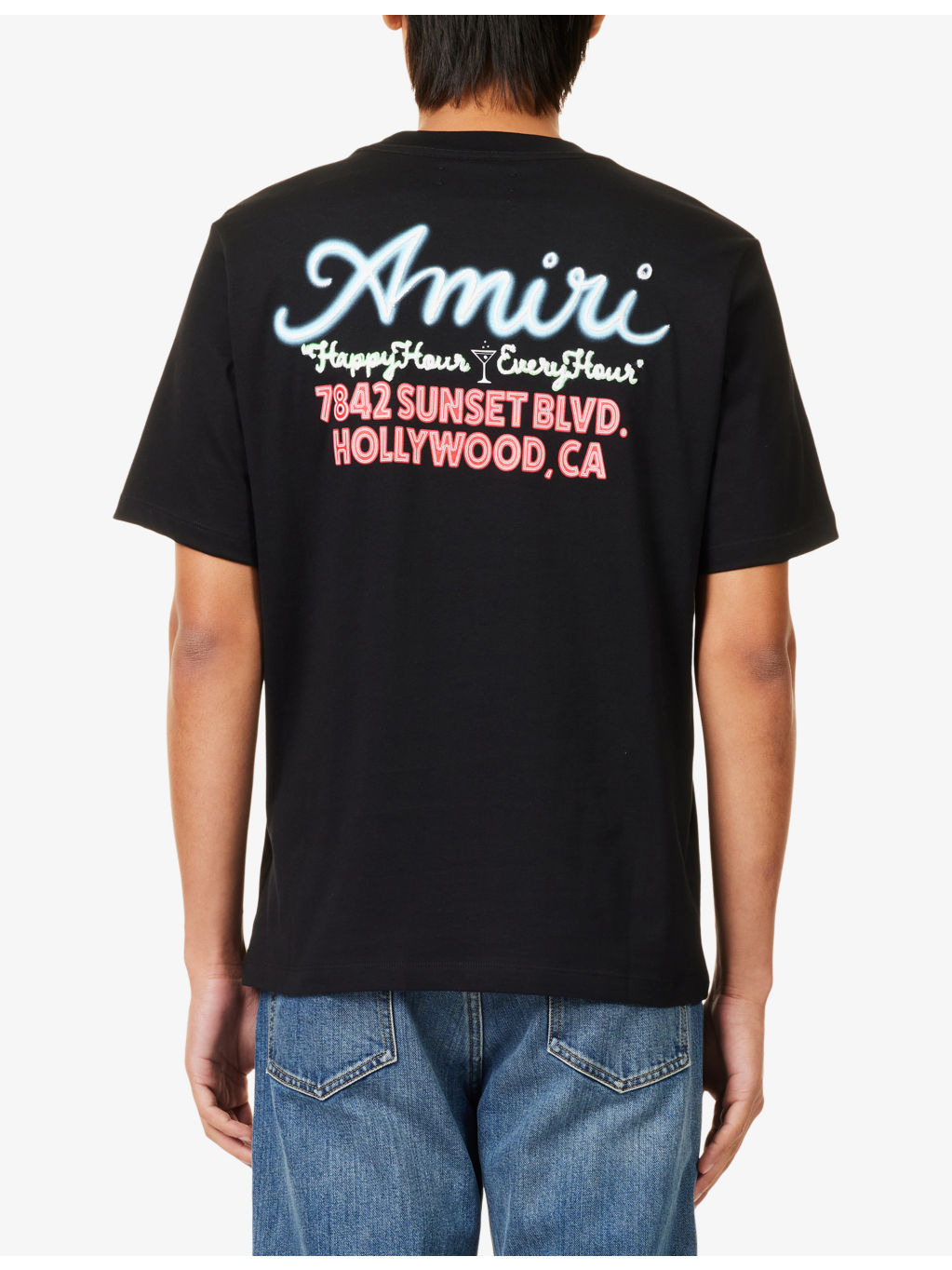 Neon Lights Graphic-Print Cotton T-Shirt - 4