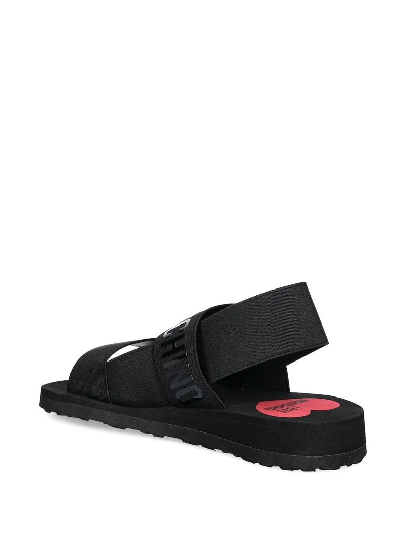 Moschino logo-print sandals outlook