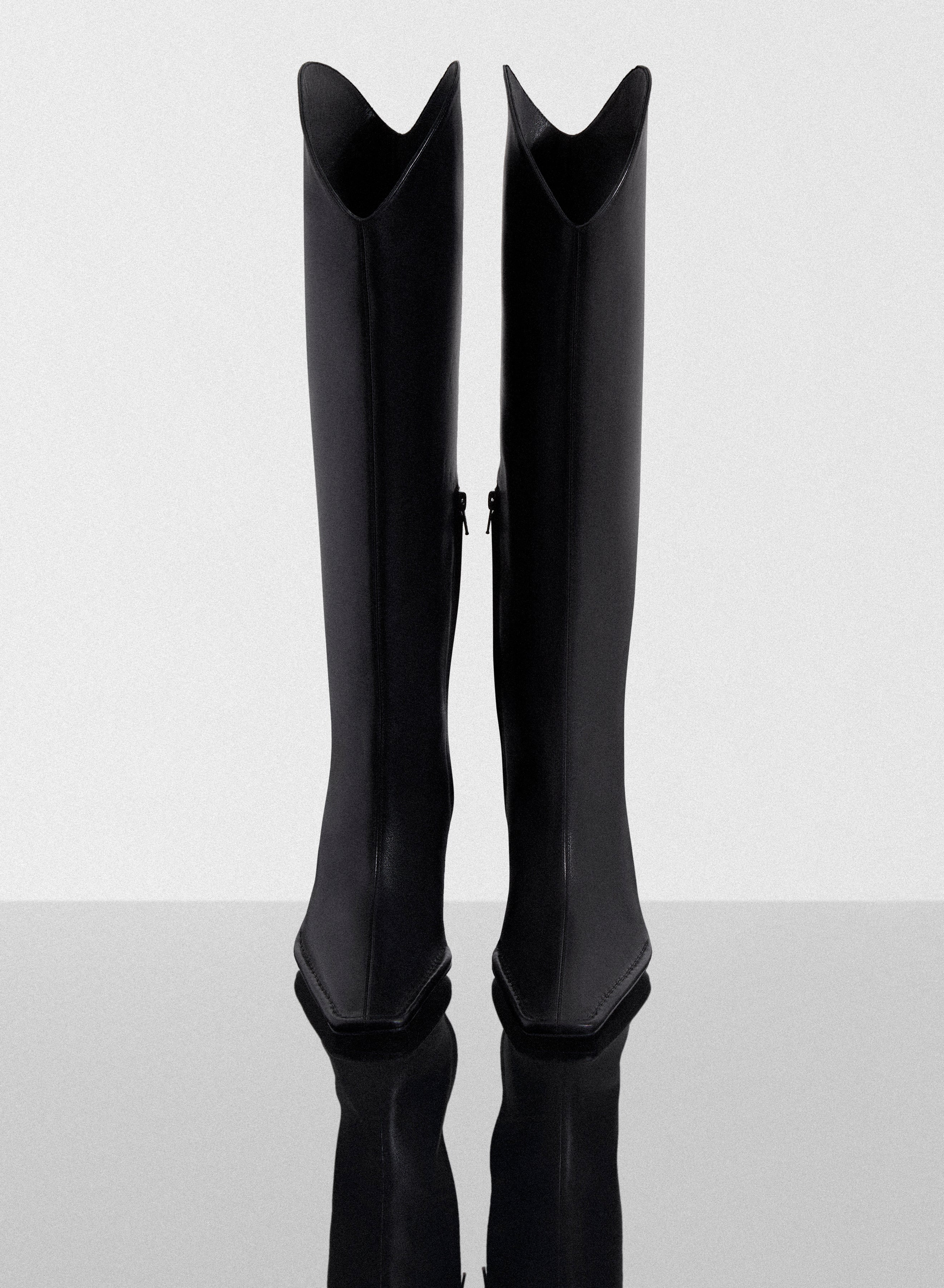black Santiag boots - 4